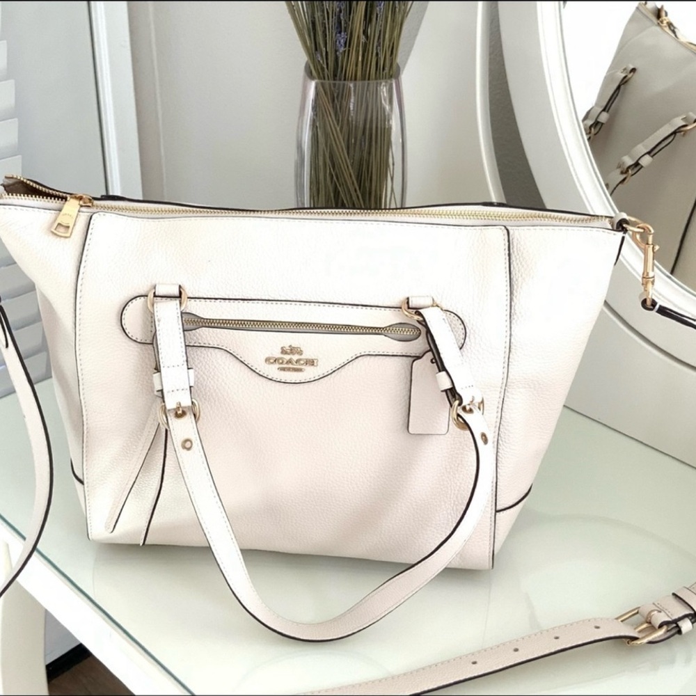 NWT Coach Cleo Leather Tote Bag - Picture 7 of 8